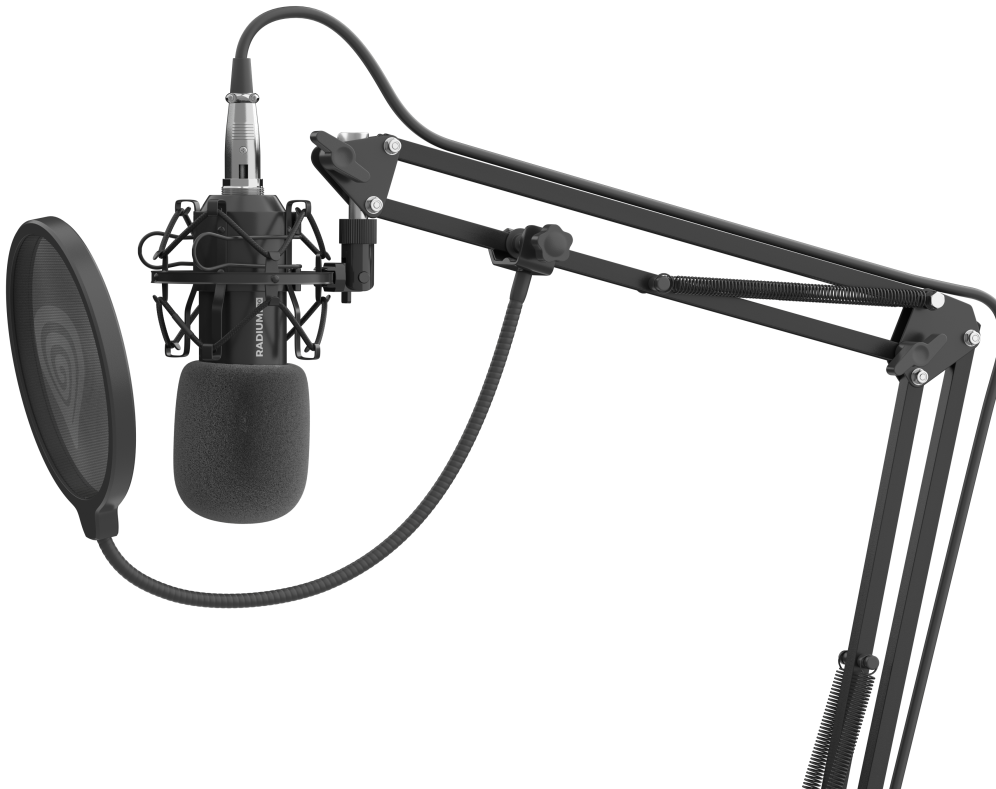Micrófono Genesis Radium 300 Studio XLR con Brazo Filtro Pop miniatura 10
