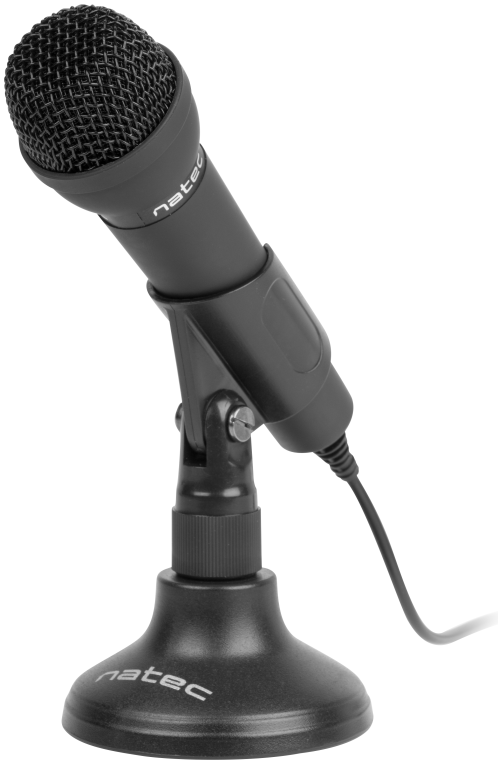 Micrófono Natec Adder Omnidireccional Negro