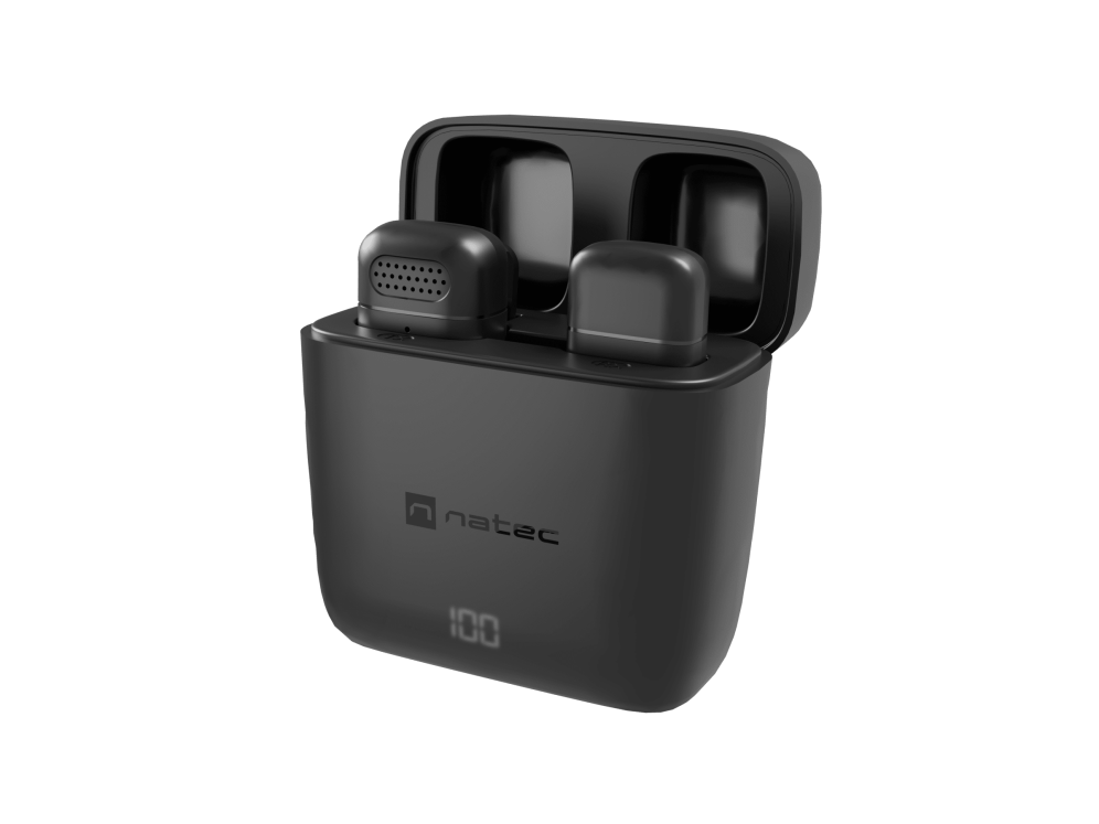 Micrófono para Smartphone Natec Hopper Lavalier Wireless USB-C