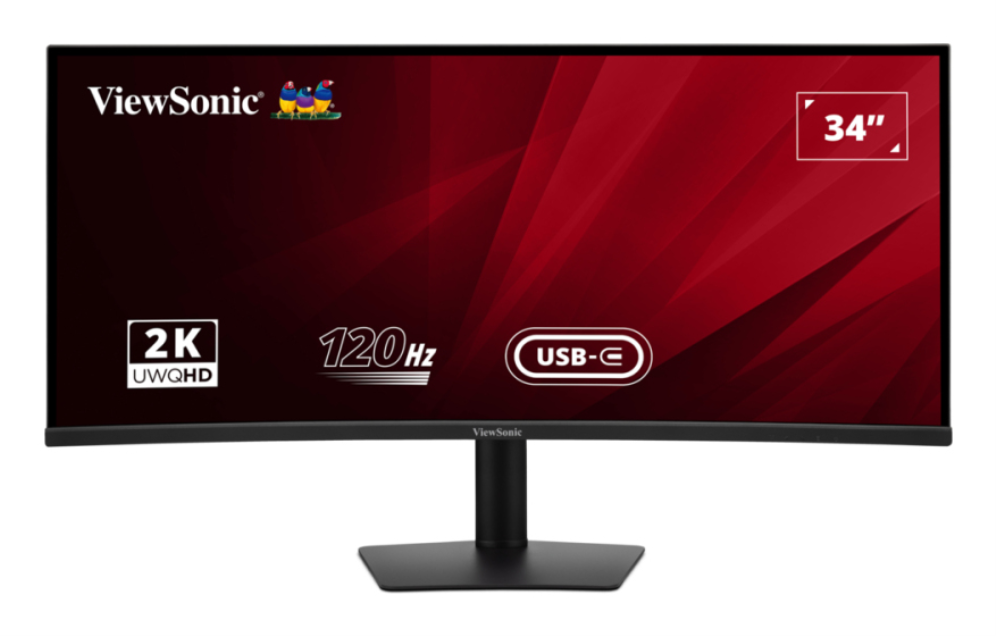 Monitor Viewsonic VA3420C 34" Qhd Ips Curve 2xhdmi 120hz Ddp Usb Usb-C Multi Aju miniatura 2