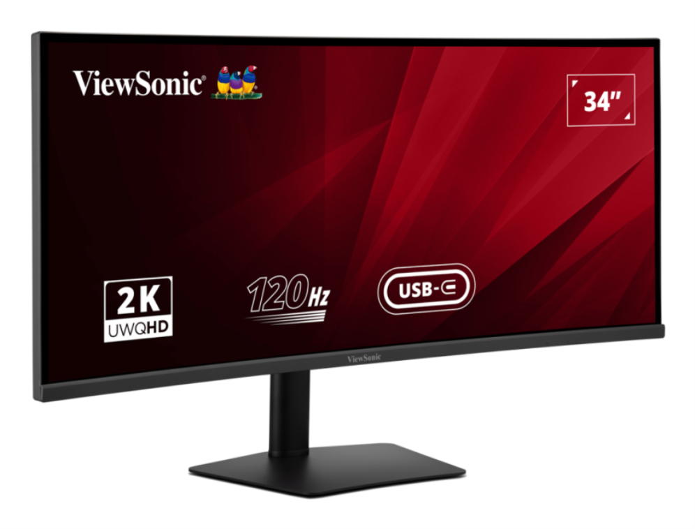 Monitor Viewsonic VA3420C 34" Qhd Ips Curve 2xhdmi 120hz Ddp Usb Usb-C Multi Aju miniatura 3