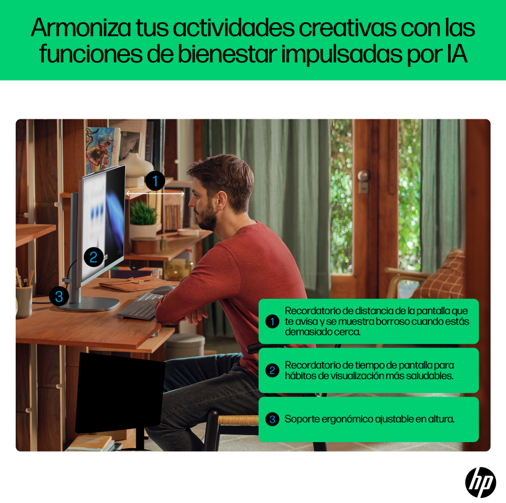 Ordenador All-in-One Hp Omnistudio X 27-CS0015NS intel U5-125H 16Gb 512Gb 27" W11H miniatura 6