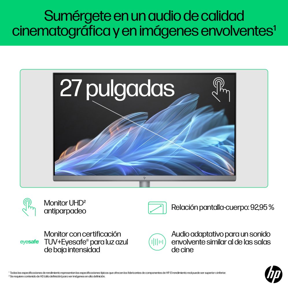 Ordenador All-in-One Hp Omnistudio X 27-CS0015NS intel U5-125H 16Gb 512Gb 27" W11H miniatura 9