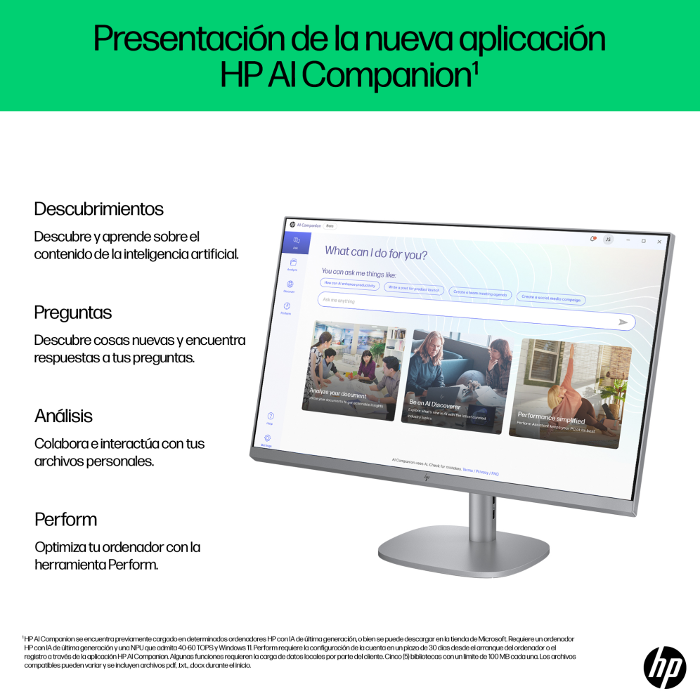 Ordenador All-in-One Hp Omnistudio X 27-CS0015NS intel U5-125H 16Gb 512Gb 27" W11H miniatura 10