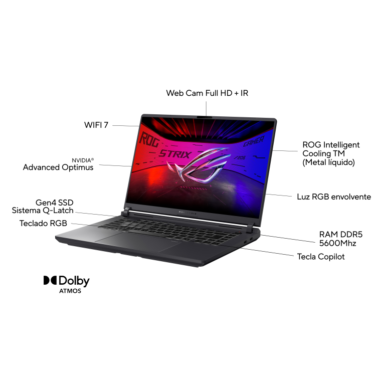 PORTATIL ASUS ROG STRIX G615JPR-S5003 i7-14650HX 32GB 1TB RTX5070 16"WQXGA FDOS miniatura 4
