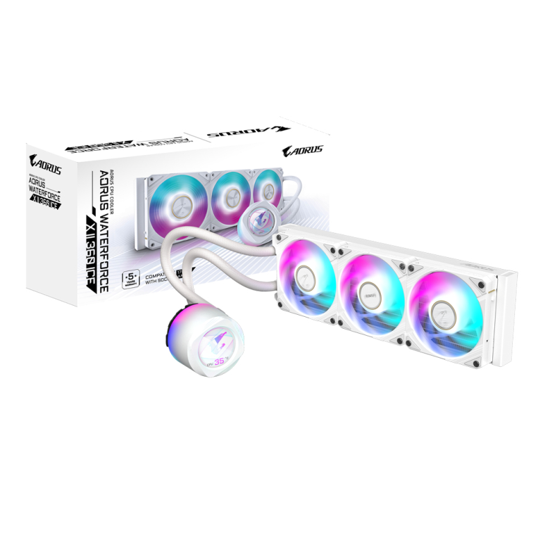 Refrigeración Líquida Gigabyte Aorus Waterforce 360 ARGB 360mm Blanco