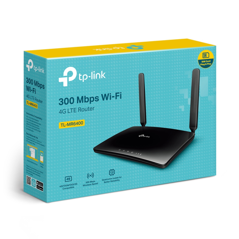 Router Wifi Tp-link TL-MR6400 4G LTE N300 3 Port 10/100Mbps miniatura 5