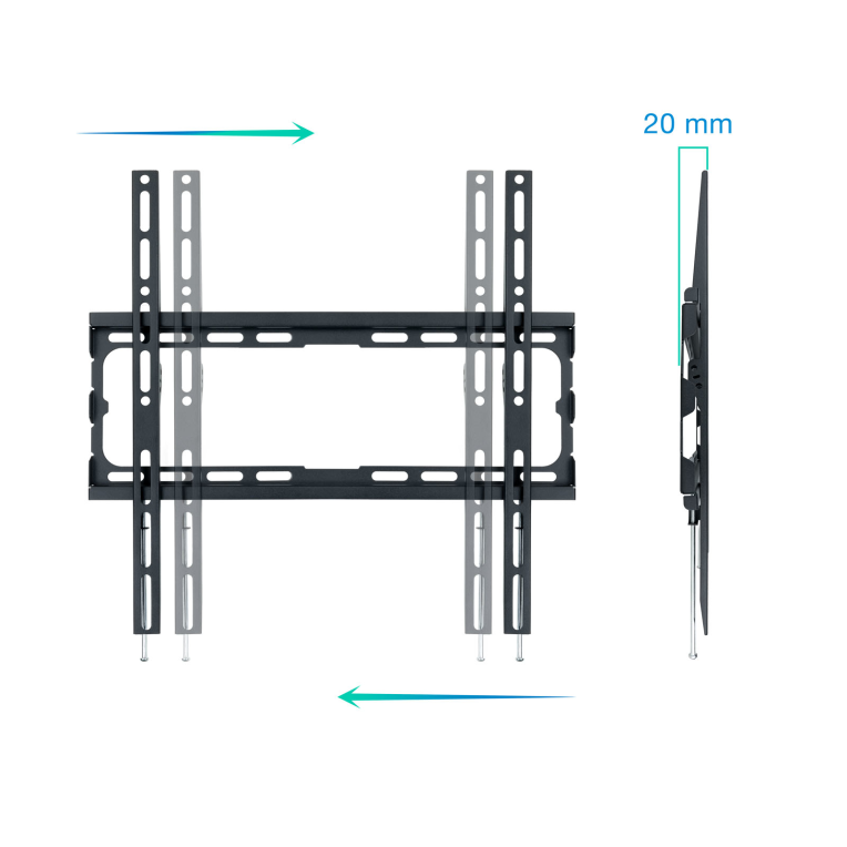Soporte de Pared Tooq LP1070F-B Negro 32-70" Max 45 Kg miniatura 3