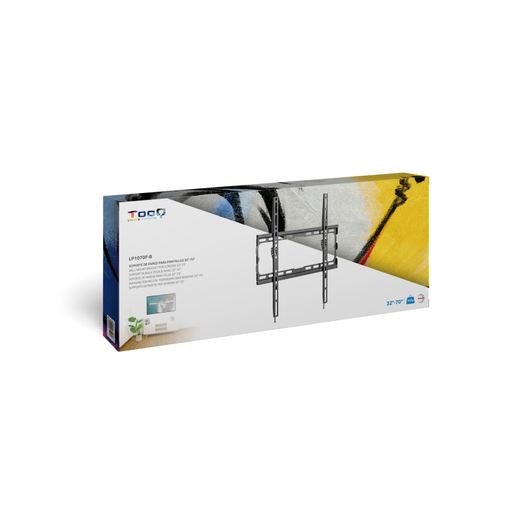 Soporte de Pared Tooq LP1070F-B Negro 32-70" Max 45 Kg miniatura 7