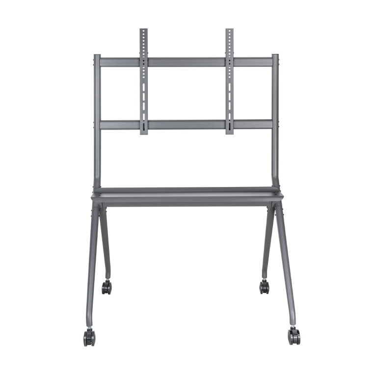 Soporte de Suelo Aisens FT86FE-143 con Ruedas y Bandeja para Pantalla 50-86" miniatura 4
