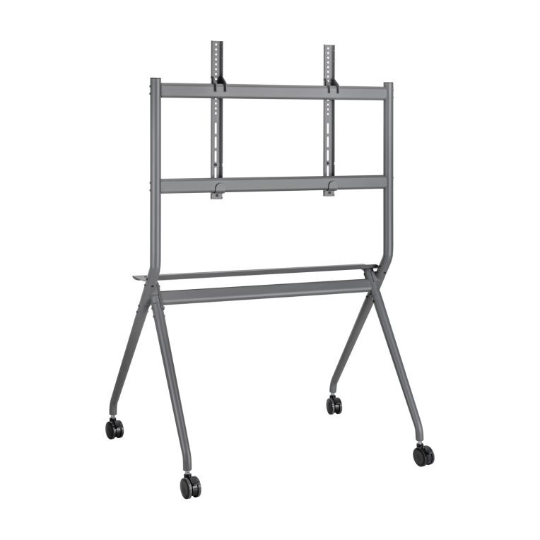 Soporte de Suelo Aisens FT86FE-143 con Ruedas y Bandeja para Pantalla 50-86" miniatura 6