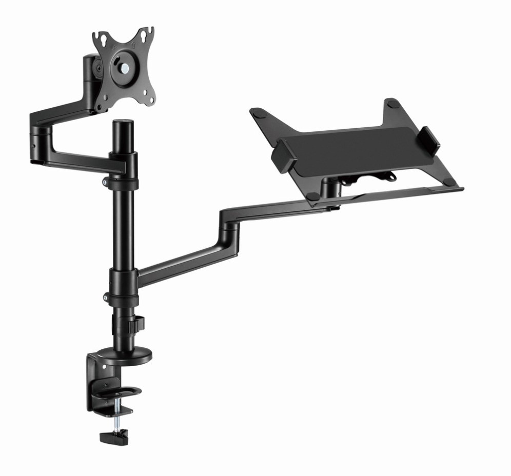 Soporte Gembird MA-DA-04 Mesa Ajustable Monitor y Bandeja Portátil
