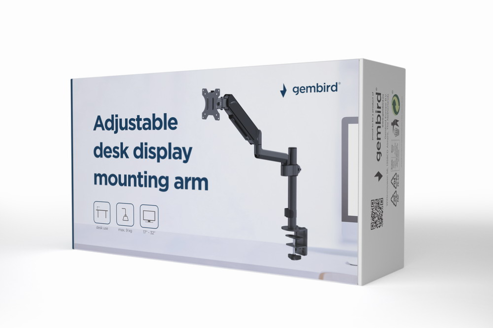 Soporte Gembird MA-DA1P-01 Escritorio Ajustable Pantalla 17-32
