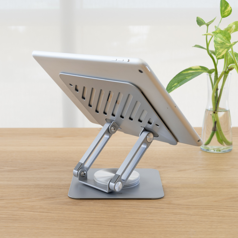 SOPORTE PLEGABLE 360° DISPOSITIVOS HASTA 13", PLATA miniatura 4