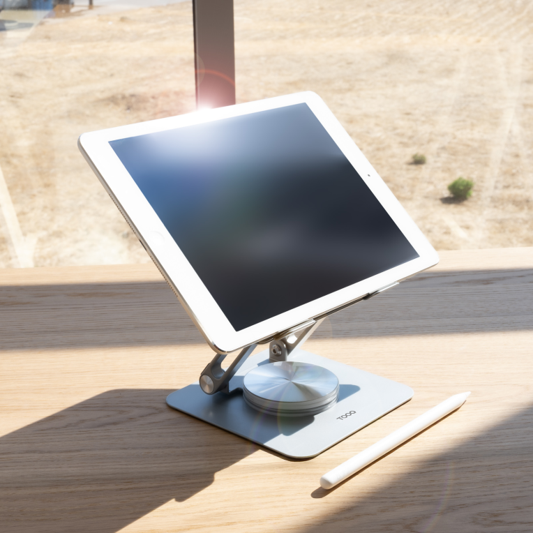 SOPORTE PLEGABLE 360° DISPOSITIVOS HASTA 13", PLATA miniatura 6