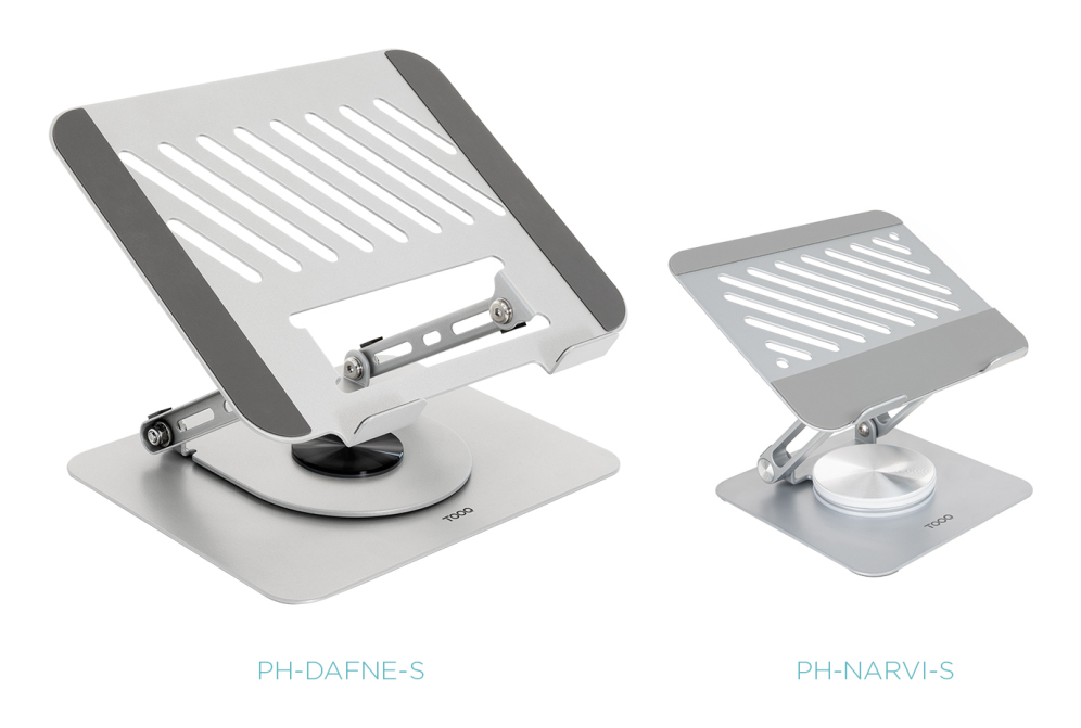 SOPORTE PLEGABLE 360° DISPOSITIVOS HASTA 13", PLATA miniatura 9