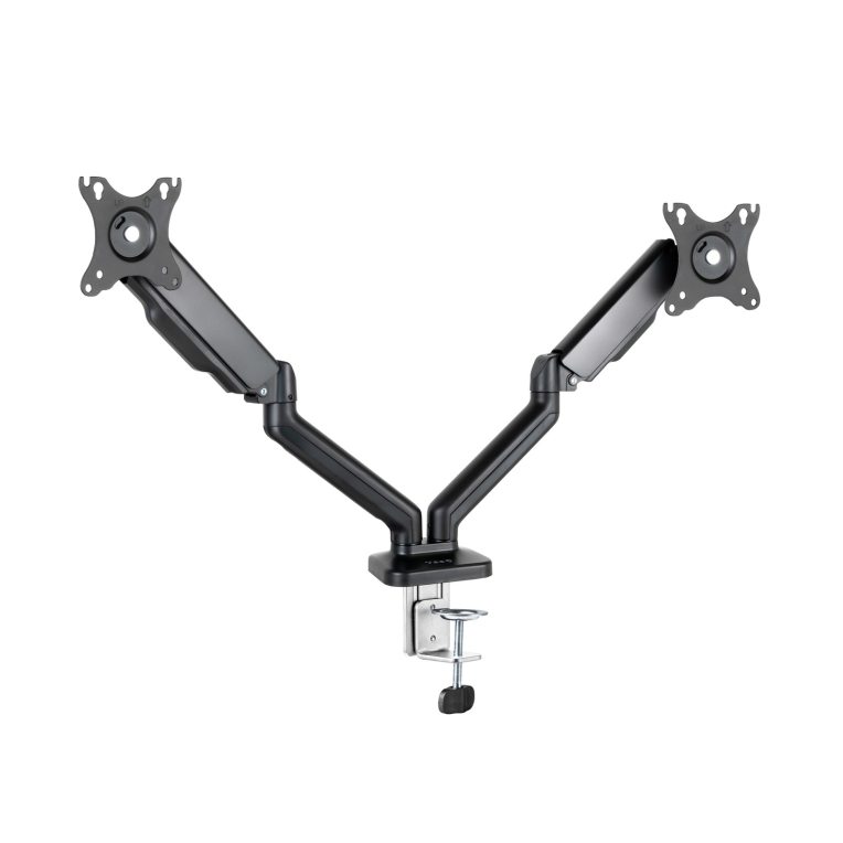 Soporte Tooq DB5132TNR-B Mesa Pantalla Gira Inclina 2 Brazos