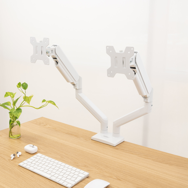 Soporte Tooq Mesa Pant. Gira Incli 2 Brazos 13-34 Blanco DB1434TNR-W miniatura 3