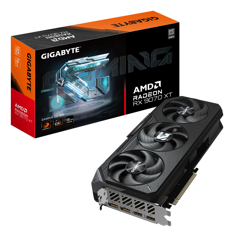 Tarjeta Gráfica Gigabyte Radeon RX 9070 XT Gaming OC 16GB