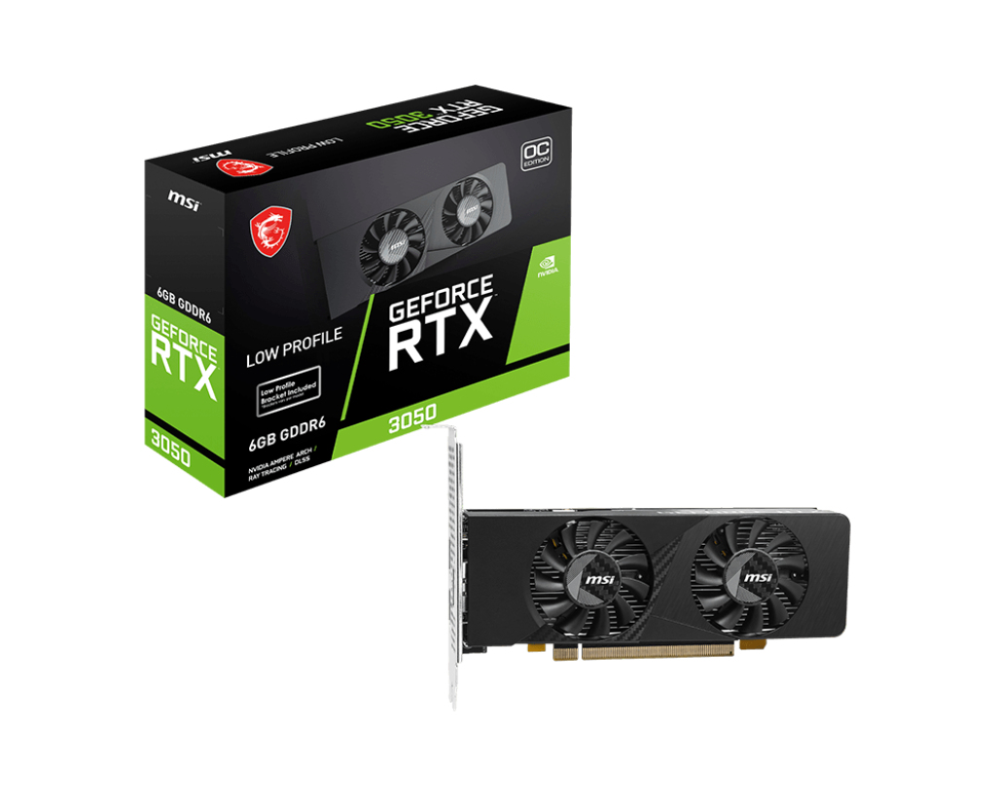 Tarjeta Gráfica MSI RTX 3050 LP E 6GB OC