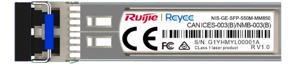 Transceptor Ruijie Networks RG-NIS-GE-SFP-550M-MM850 Modulo Transcept Ruijie Reyee 850Nm Fibra Multimodo Conector Lc