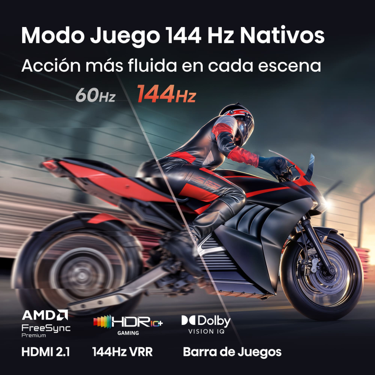 TV Hisense 50E8S 50" UHD 4K MiniLED Gaming 144Hz Dolby Vision Atmos HDR10+ miniatura 5