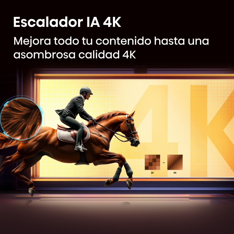 TV Hisense 75E7S 75" UHD 4K QLED Dolby Vision Atmos Modo Juego Plus HDR10+ miniatura 6