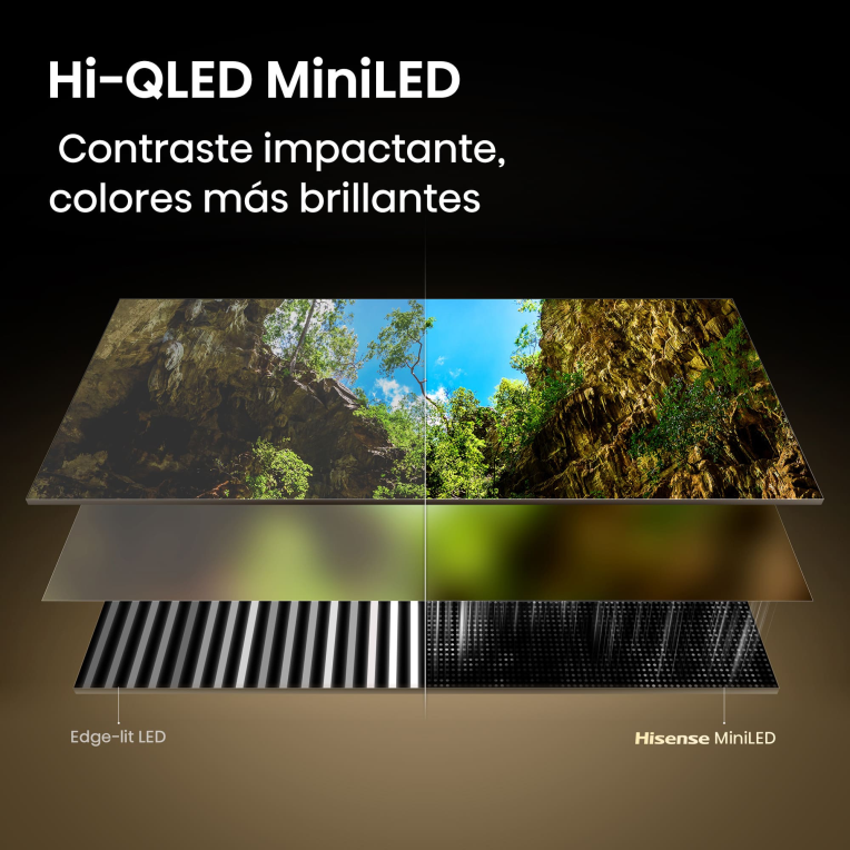 TV Hisense 75E8S 75" UHD 4K MiniLED Gaming 144Hz Dolby Vision Atmos HDR10+ miniatura 4