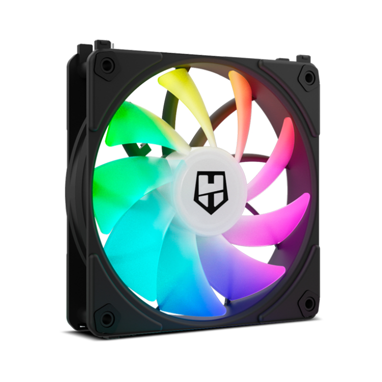 Ventilador de Caja Nox Hummer Easylink ARGB Fans Kit Negros miniatura 3
