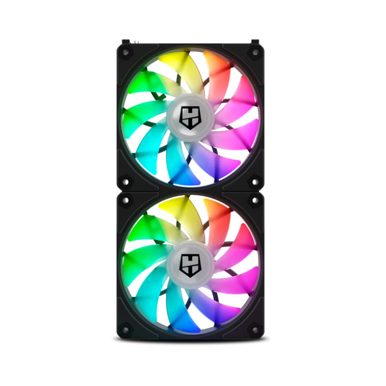 Ventilador de Caja Nox Hummer Easylink ARGB Fans Kit Negros miniatura 8
