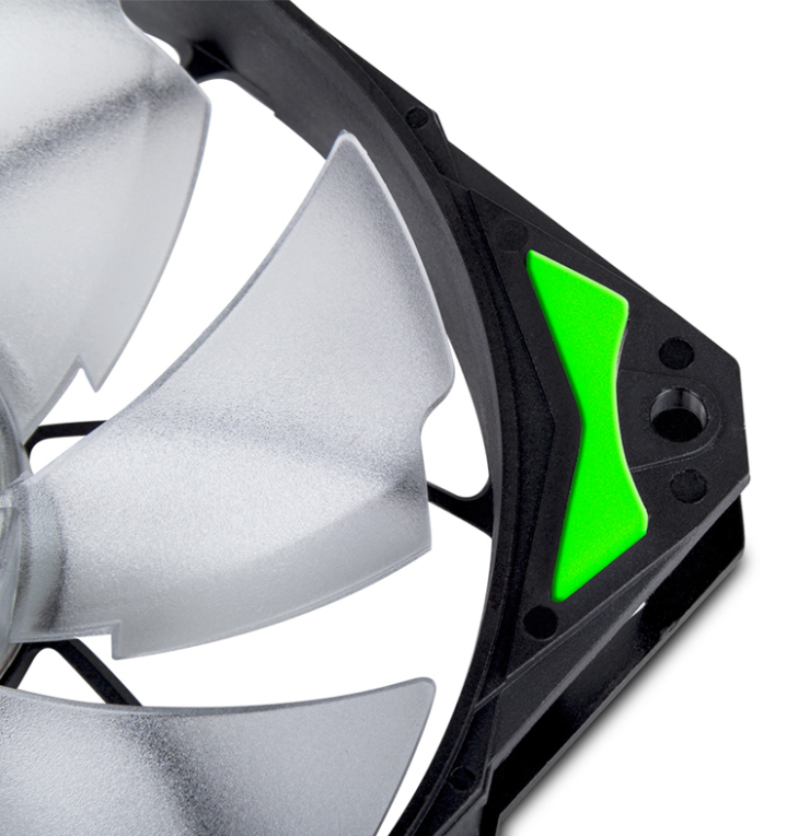 Ventilador de Caja Nox Hummer H-Fan 120mm Negro LED Verde miniatura 4