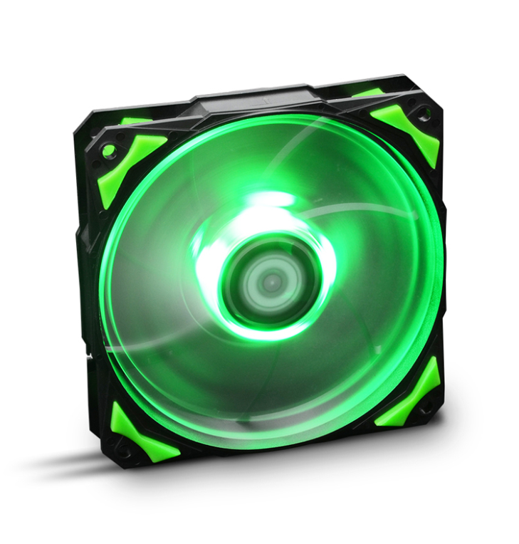 Ventilador de Caja Nox Hummer H-Fan 120mm Negro LED Verde