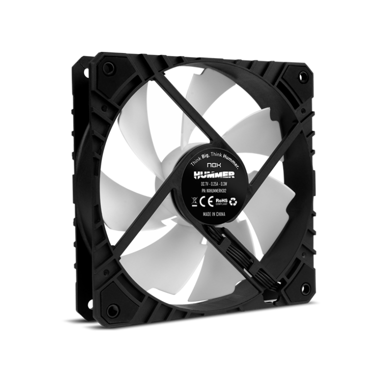 Ventilador de Caja Nox Hummer H-Fan Pro PWM Blanco miniatura 3