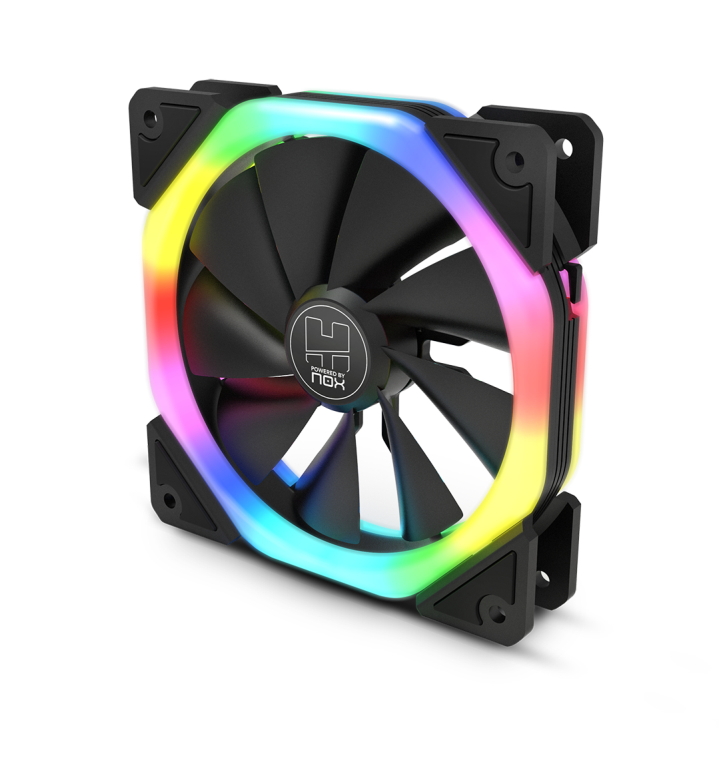 Ventilador de Caja Nox Hummer S-Fan 1200mm Dual Ring ARGB miniatura 5