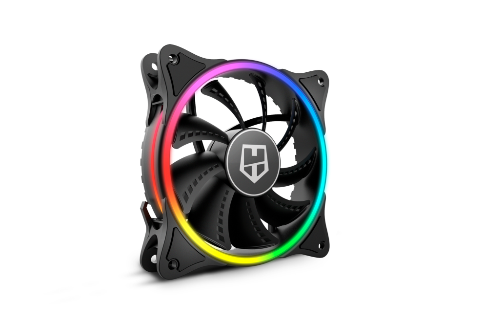Ventilador de Caja Nox Hummer X-Fan ARGB Halo Ring Fan miniatura 7