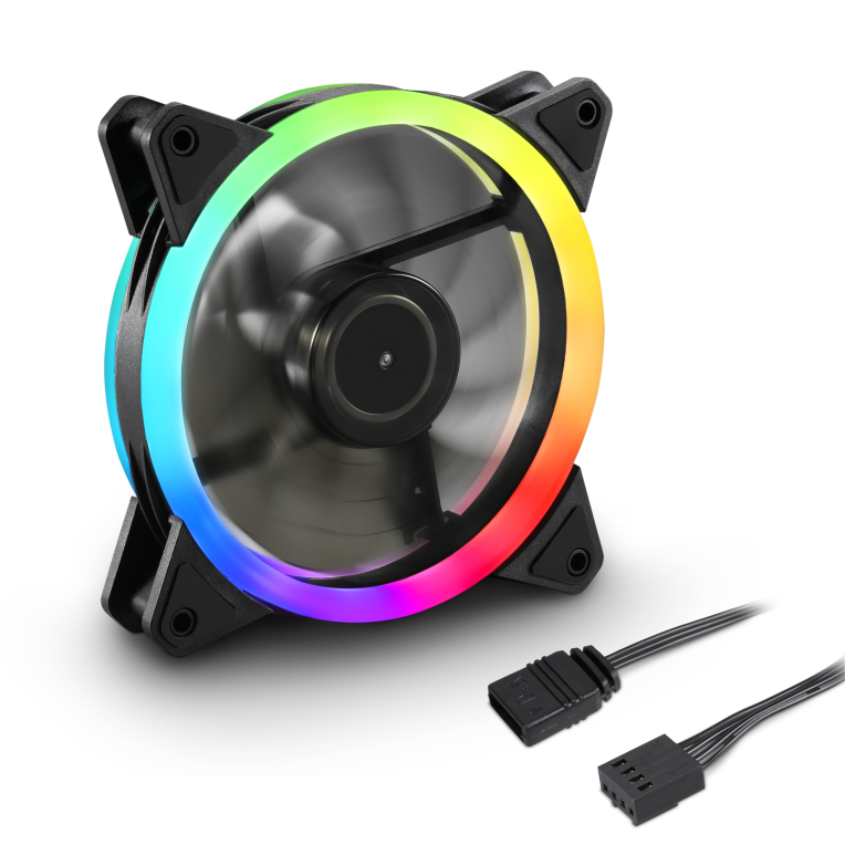 Ventilador de Caja Sharkoon Shark Blades 120mm PWM RGB