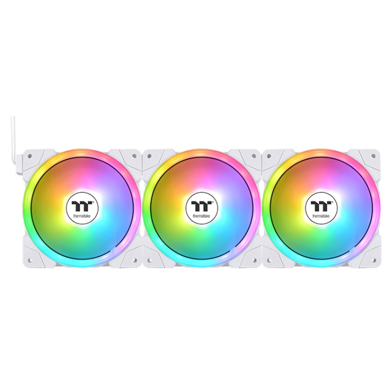 Ventilador de Caja Thermaltake SWAFAN EX14 ARGB Pack 3UDS Blanco miniatura 4