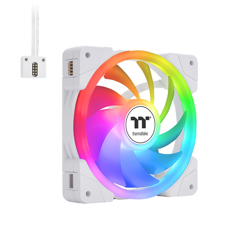 Ventilador de Caja Thermaltake SWAFAN EX14 ARGB Pack 3UDS Blanco